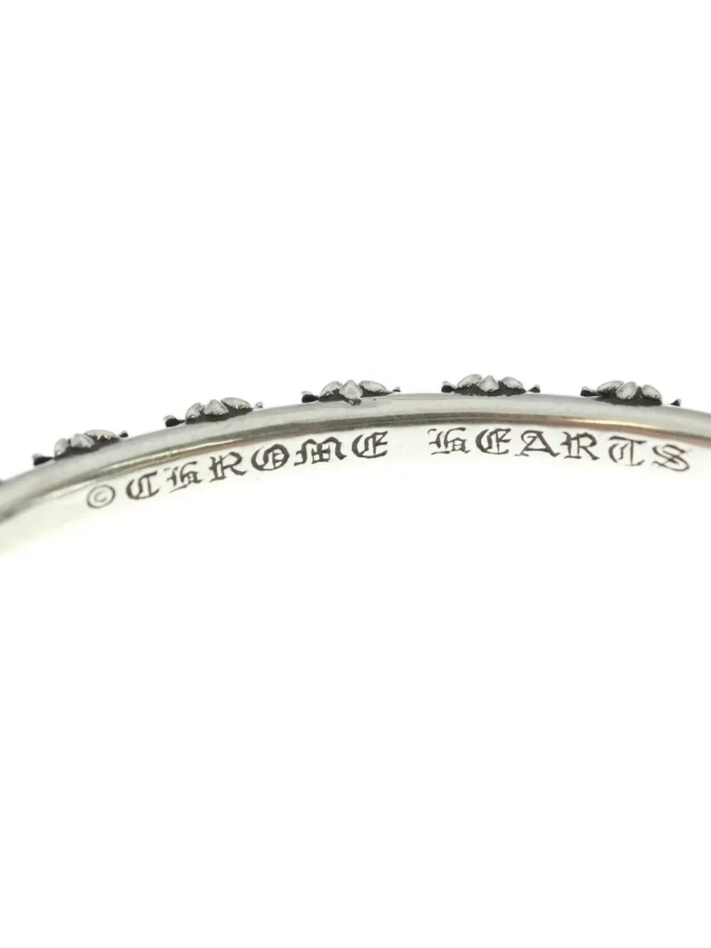 Chrome Hearts Bangle Cross Band Bracelet Silver